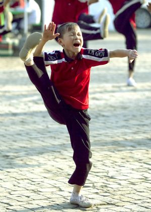 Kung Fu child and his Shaolin dream