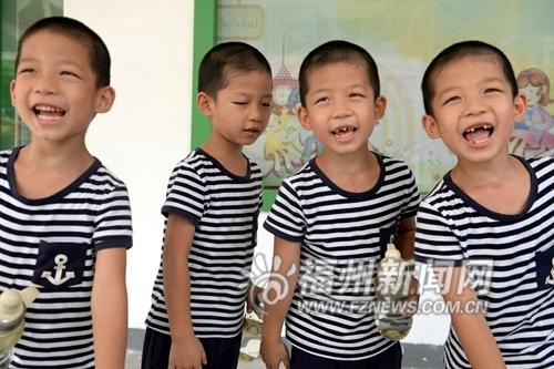 Quadruplets a sensation in school