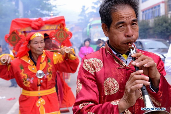 Chinese traditional wedding held in Fujian