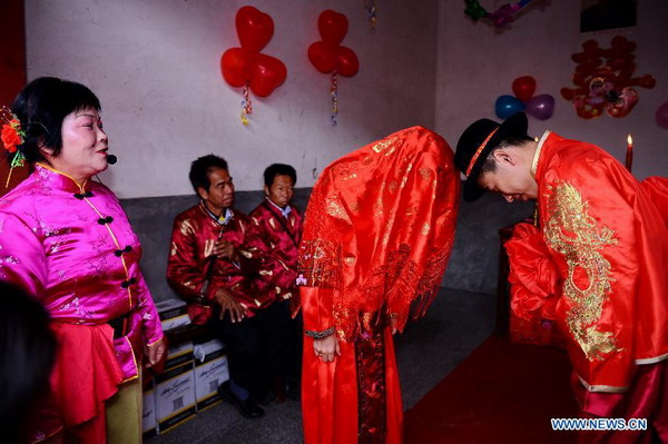 Chinese traditional wedding held in Fujian