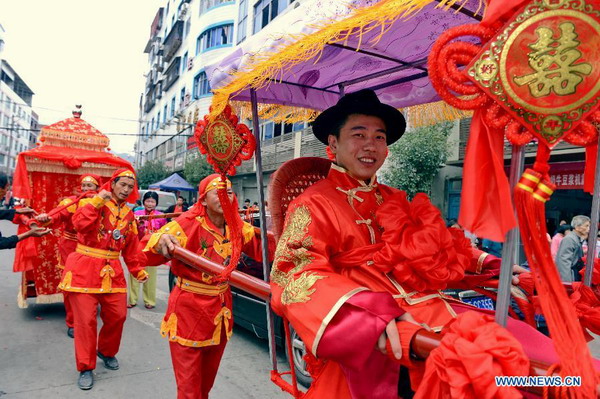 Chinese traditional wedding held in Fujian