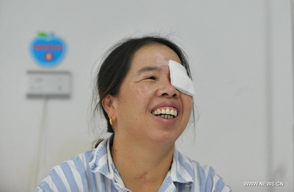 Corneas from Sri Lanka transplanted to 12 patients around China