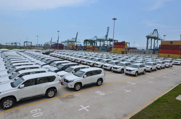 Automobile import at Jiangyin Port thrives