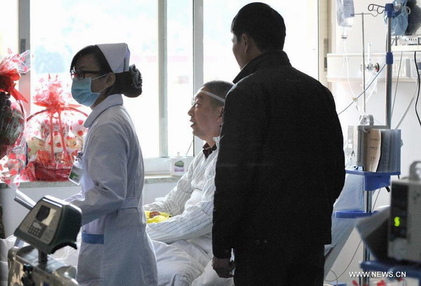 Victims of Xiamen bus fire receive treatment at hospital