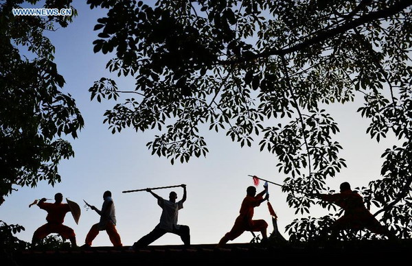 Monks at Quanzhou Shaolin Temple