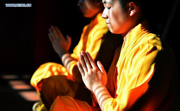 Monks at Quanzhou Shaolin Temple