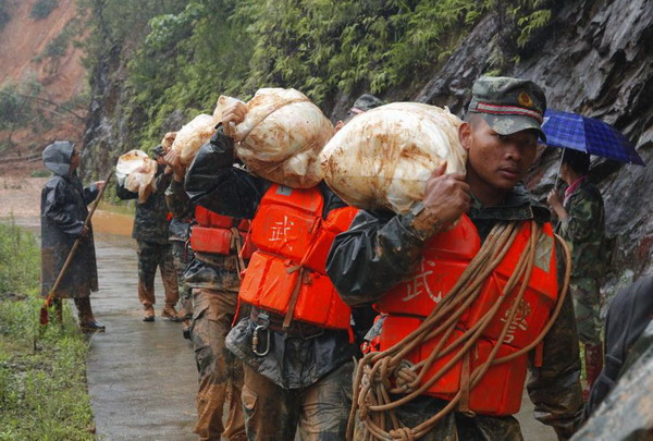 Timely help on rainy day