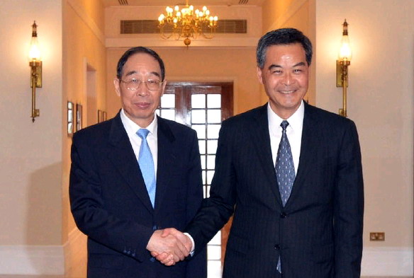 Fujian Party chief meets HK chief executive