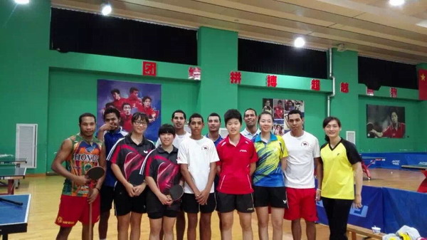 Papua New Guinea table tennis players train in Fujian