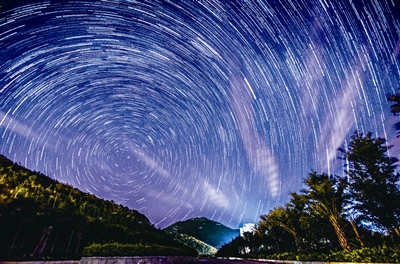 In photos: starry night over Fujian