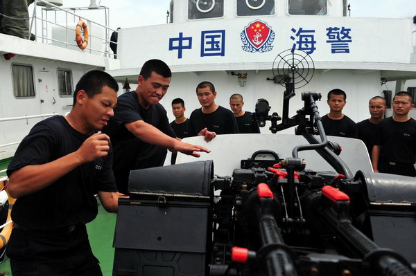 Fujian's marine police hold training