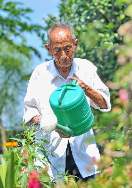 At 95, he still provides