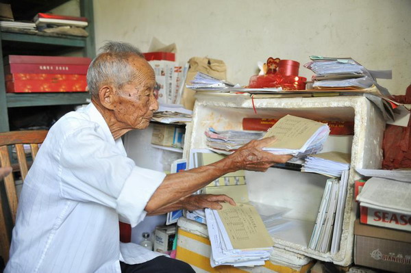 At 95, he still provides