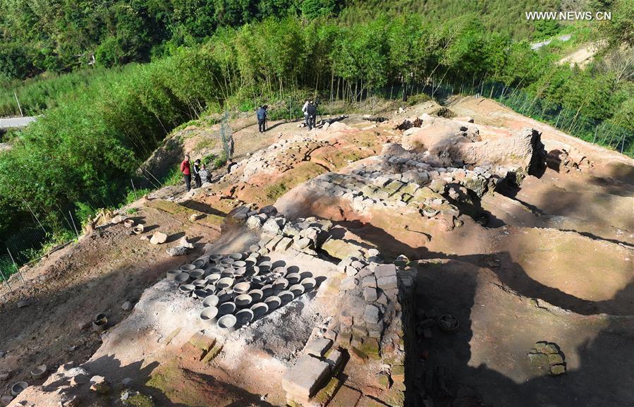 Relics of Dongxi kiln in Nanjing County of SE China's Fujian