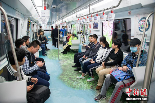 Cozy metro rides in Fuzhou