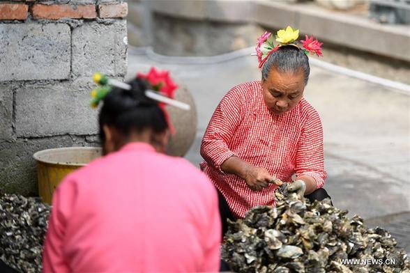 'Xunpu' women seen in Quanzhou City, China's Fujian