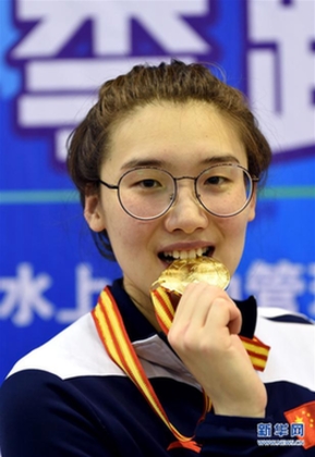 Finswimmer sets new world record at Fujian championships