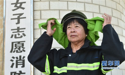In pics: granny firefighters in Xiamen
