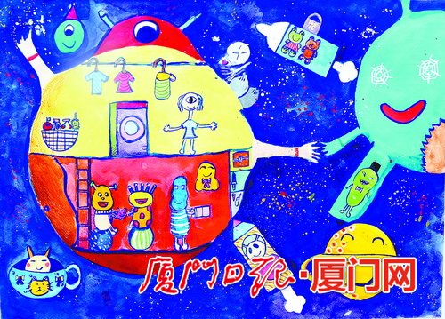 Cross-Straits teenagers make space come to life with paintings