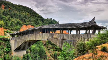 Wooden Arcade Bridges in Pingnan