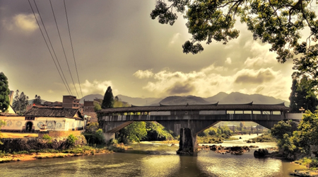 Wooden Arcade Bridges in Pingnan