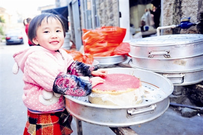 Steamed desserts flavor Pingtan's Lunar New Year