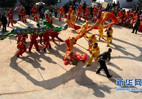 Traditional folk performance in Gansu province