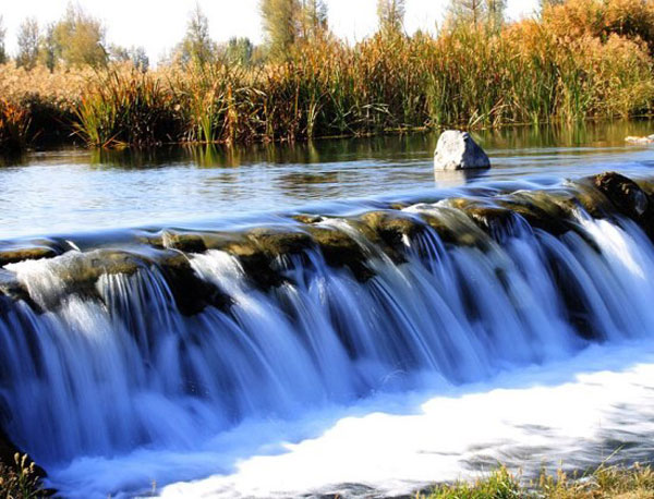 Autumn view of Zhangye National Wetland Park (Zhangye)