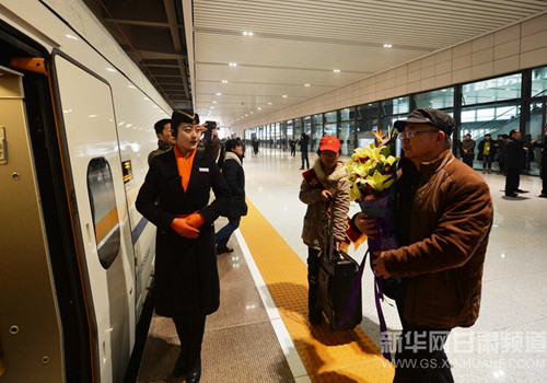 Gansu opens its first high-speed railway line