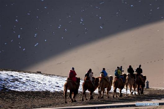 In pics: breathtaking scenery of Crescent Lake after snowfall