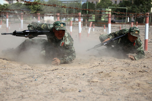 Rough and tough world of soldiers' training