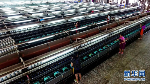 Yizhou's silk industry grows in leaps and bounds