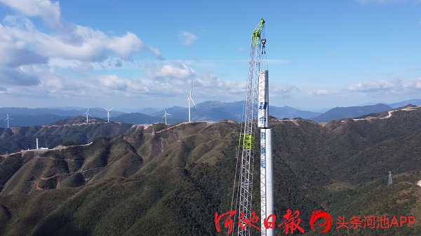 Huanjiang Jieziliang wind farm realizes power generation