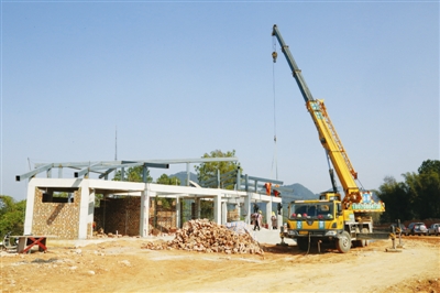 Hechi horticultural expo construction work in full swing