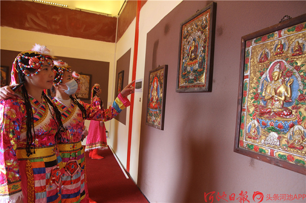 Guangxi's first collection hall on thangka culture opens in Donglan