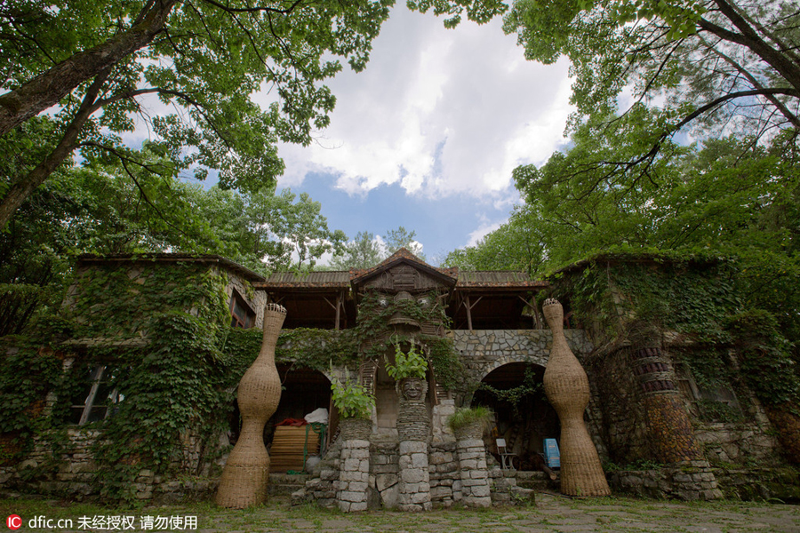 Professor quits job, builds exotic castle