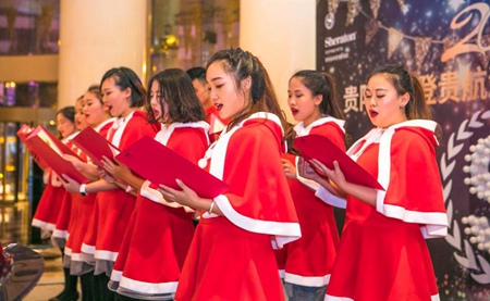 Sheraton Guiyang Hotel gets Christmas makeover