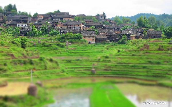 Glimpse of ancient village in Guizhou province