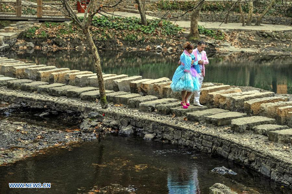 Scenery in Xiaochehe wetland of Guiyang