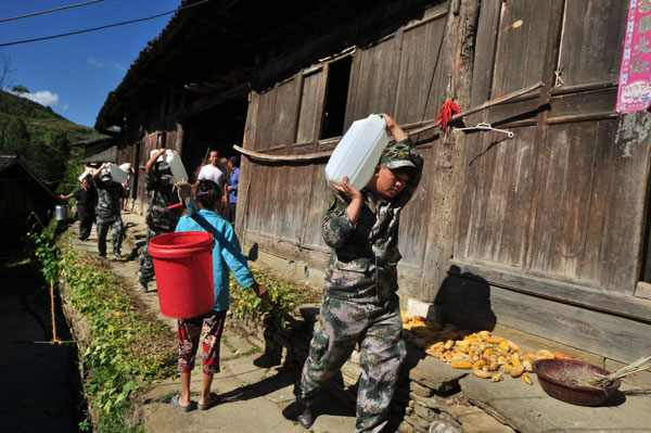 Drought takes toll in SW China