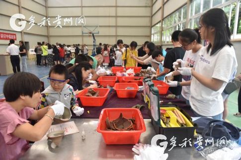 People of Guiyang experience the restoration of cultural relics