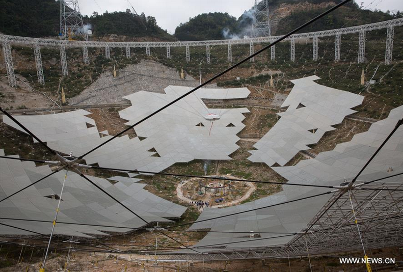 China's aperture spherical telescope 'FAST' under test