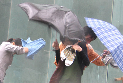 Typhoon Krosa causes havoc in Hangzhou