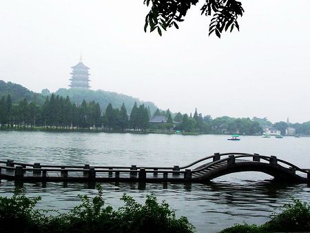 West Lake scenic area in Hangzhou