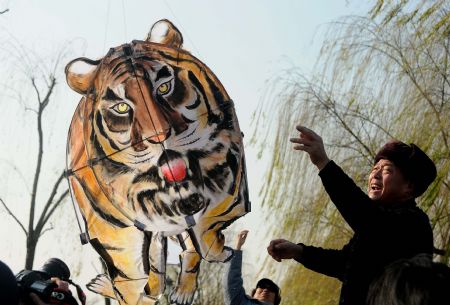 Flying tigers greet new year