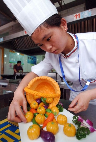 Wheaten food cooking competition held in Hangzhou