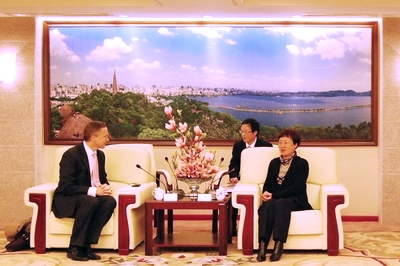 Vice Mayor of Hangzhou meets with German Industry of Commerce Representative