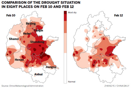 Snow cooling drought worries in some areas