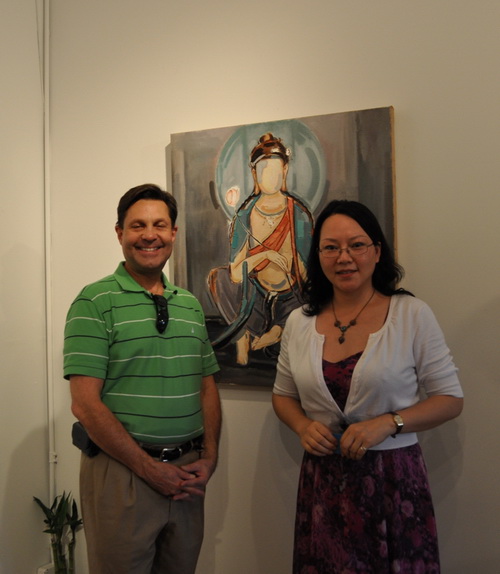 Chinese Buddha paintings awes American audience