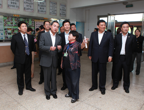 Wang Yi inspects Huaqiao